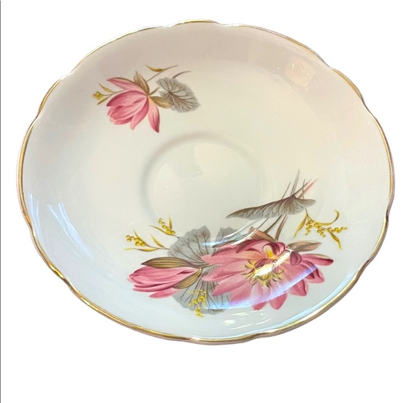 Vintage Regency tea cup & saucer pink flower floral fine china - Picture 5 of 6